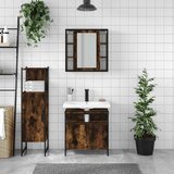  3-dijelni set kupaonskih ormarića boja dimljenog hrasta drveni | shoptok.hr