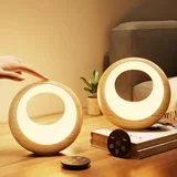 2x polnilna nočna LED svetilka z daljincem