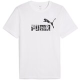 Puma Majice s kratkimi rokavi Graphics No.1 Bela Cene