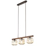  Luster na sajli SALVIA 3xE14/10W/230V smeđa/zadimljena smeđa | Eponuda.com
