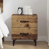 Ormarić za krevet s ladicama Staro drvo 40 x 35 x 47,5 cm | shoptok.hr