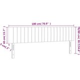  LED uzglavlje ružičasto 180x5x78/88 cm baršunasto | shoptok.hr
