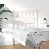  Uzglavlje za krevet bijelo 80,5x4x100 cm od masivne borovine | shoptok.hr