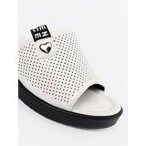 SEASTAR White openwork platform flip-flops | Shoptok.si