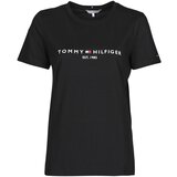 Tommy Hilfiger Majice s kratkimi rokavi HERITAGE HILFIGER CNK RG TEE Črna | Shoptok.si