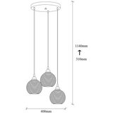Opviq smoked - 031 fume chandelier | Eponuda.com