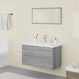 Maison Chic Kopalniška garnitura - Kopalniški sestavi za predsobo siv sonoma inženirski les, (21788017) | Shoptok.si