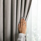 Restilo CORITA curtain, beige, plain, classic‑modern style, multi‑functional tape, material: structural fabric with blackout effect, 140 x 245 cm | shoptok.hr