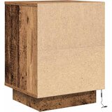  Noćni ormarići s LED svjetlima 2 kom boja drva 38x34x50 cm | shoptok.hr