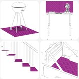  Aluminijasti šahovnici 4 kosa Protizdrsna 70x20 cm, (22014827) | Shoptok.si