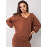 RUE PARIS Sweatshirt-RV-BL-5676.09-dark brown | Shoptok.si