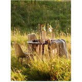 Light & Living Smeđi okrugli blagovaonski stol s pločom stola od bagrema ø 140 cm Quenza – | shoptok.hr