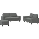 Maison Chic Sedežna garnitura - kavč 3-delna temno sivo blago, (21728575) | Shoptok.si