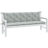  The Living Store Blazina za vrtno klop 2 kos melanž sv. siva 180x50x7 cm blago - Blazina Za Vrtno Klop, (21472859) Cene
