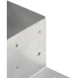 Spojnik za stupove u L-obliku od pocinčanog metala 81 x 81 mm | shoptok.hr
