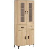 vidaXL Visoka komoda hrasta sonome 69 5x34x180cm od konstruiranog drva | shoptok.hr