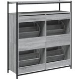 Ormarić za cipele s 4 ladice siva boja hrasta 100x34x112 cm | Eponuda.com