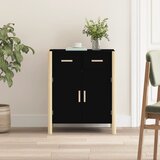  Komoda crna 62 x 38 x 75 cm od konstruiranog drva | shoptok.hr