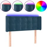  LED uzglavlje tamnoplavo 83x16x78/88 cm baršunasto | shoptok.hr