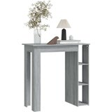vidaXL Barska miza s polico siva sonoma 102x50x103,5 cm iverna pl. | Shoptok.si