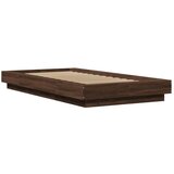  Okvir krevet s LED svjetlima 75x190 cm od konstruiranog drva | shoptok.hr