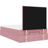 vidaXL Okvir za krevet s madracima ružičasti 120 x 190 cm baršunasti | shoptok.hr