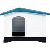 vidaXL Kućica za pse plava 90,5 x 68 x 66 cm od polipropilena | shoptok.hr