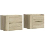  Zidni noćni ormarići 2 kom boja hrasta sonome 45x30x35 cm Smeđa | Shoptok.si