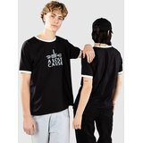 A Lost Cause Razor Ringer T-shirt black / white Cene