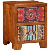 vidaXL Noćni ormarić 35x35x45 cm puno drvo bagrem | shoptok.hr