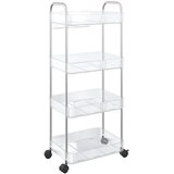 Kolica za pohranu 4 nivoa prozirna 37x28x95 cm akril | Eponuda.ba