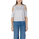 Liu Jo Majice s kratkimi rokavi ECS MODA M/L WA5183JS923 Bela Cene