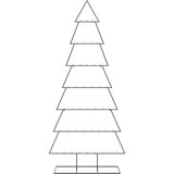  Metalno ukrasno božićno drvce crno 210 cm | shoptok.hr