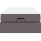  Posteljni okvir z vzmetnico z vzmetnico 2 pcs Siva PVC, (5000121309) | Shoptok.si