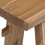  Klupa Prirodna 100 x 29 x 43,5 cm Čvrsto teak drvo | shoptok.hr