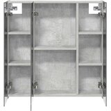  Kupaonski ormar s ogledalom Betonski sivi 70 x 14,5 x 70 cm | shoptok.hr