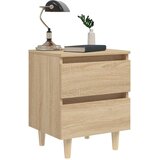  Noćni ormarići i noge od borovine 2 kom boja hrasta 40x35x50 cm | Eponuda.com