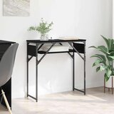 vidaXL Konzolnistol Crni hrast 75x30x75cm Konstruirano drvo | shoptok.hr