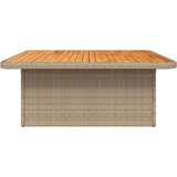  Vrtni stol bež 110 x 110 x 71 cm od poliratana i drva bagrema | shoptok.hr