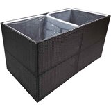  Vrtna sadilica crna 157 x 80 x 80 cm od poliratana | Eponuda.ba