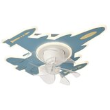  LED Dečije prigušiva stropno svetlo sa ventilatorom LED/63W/230V 3000/4000/6000K plavo | Eponuda.com