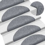 vidaXL Samolepilne preproge za stopnice 15 kosov 56x17x3cm svetlo sive Cene