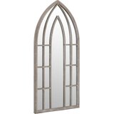  Vrtno ogledalo boja pijeska 100x45 cm željezno vanjska upotreba | shoptok.hr