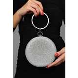 LuviShoes MARGATE Women's Silver Stone Handbag