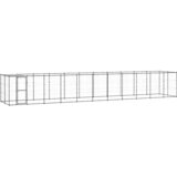 Vanjski kavez za pse s krovom čelični 26,62 m² | shoptok.hr