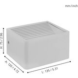 Eglo Doninni 1 spoljna/zidna, led, 6w, 750lm, bela | Eponuda.com