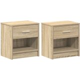  Noćni ormarići 2 kom s ladicama Sonoma hrast 39x28x41 cm | shoptok.hr