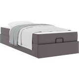  Posteljni okvir z vzmetnico z vzmetnico 2 pcs Siva PVC, (5000121309) | Shoptok.si