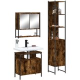 3-dijelni set kupaonskog namještaja boja hrasta drveni | shoptok.hr