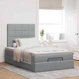  Okvir za krevet s madraca svjetlosivi 120x190 cm od tkanine | shoptok.hr
